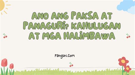 Ano ang Paksa, Kahulugan, Meaning at Mga Halimbawa.